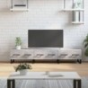 Betonszürke szerelt fa TV-szekrény 150 x 36 x 50 cm