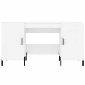 Fehér szerelt fa íróasztal 140 x 50 x 75 cm