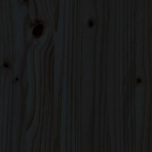 Fekete tömör fenyőfa kerti pad 212,5 x 40,5 x 45 cm