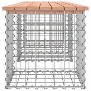 Tömör duglászfenyő gabion kerti pad 203x44x42 cm