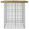 Impregnált fenyőfa gabion kerti pad 100 x 70 x 72 cm