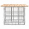 Tömör fenyőfa gabion kerti pad 100x102x72 cm