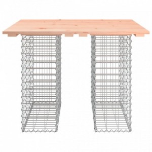 Tömör duglászfenyő gabion kerti pad 100x102x72 cm