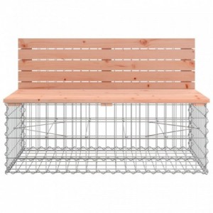 Tömör duglászfenyő gabion kerti pad 103x70x65 cm