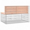 Tömör duglászfenyő gabion kerti pad 103x70x65 cm