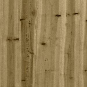 Tömör impregnált fenyőfa gabion kerti pad 143x71x65,5 cm