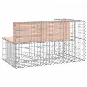 Tömör duglászfenyő gabion kerti pad 122 x 71 x 65,5 cm