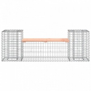 Tömör duglászfenyő gabion kerti pad 183x41x60,5 cm