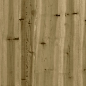 Tömör impregnált fenyőfa gabion kerti pad 183x41x60,5 cm