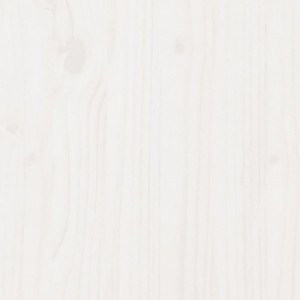 Fehér tömör fenyőfa ültetőasztal polccal 82,5 x 50 x 86,5 cm