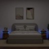 2 db sonoma tölgy színű éjjeliszekrény LED-ekkel 35x39x55 cm
