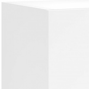 2 db fehér falra szerelhető TV-szekrény LED-del 60x35x31 cm