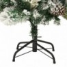 PVC és PE megvilágított karácsonyfa hóval|fenyőtobozzal 150 cm