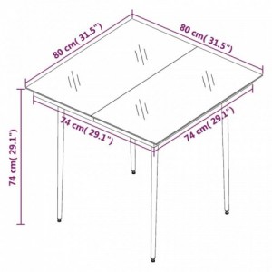 5 részes fekete PVC rattan kerti étkezőgarnitúra