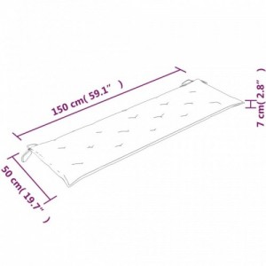 Tömör tíkfa Batavia pad világoskék párnával 150 cm