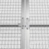 Antracitszürke horganyzott acél nyúlketrec 403,5x80,5x71 cm