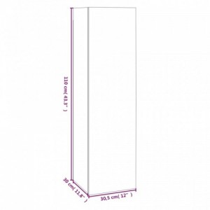 4 db szürke sonoma színű szerelt fa TV-szekrény 30,5x30x110 cm