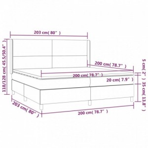 Sötétzöld bársony rugós ágy matraccal 200x200 cm