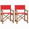 2 db piros tömör tíkfa rendezői szék