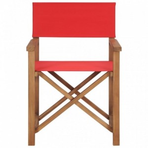 2 db piros tömör tíkfa rendezői szék