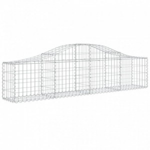 8 db íves horganyzott vas gabion kosár 200x30x40|60 cm