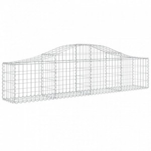 14 db íves horganyzott vas gabion kosár 200x30x40|60 cm