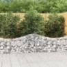 5 db íves horganyzott vas gabion kosár 200x30x60|80 cm