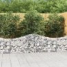 14 db íves horganyzott vas gabion kosár 200x30x60|80 cm