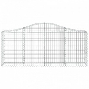 13 db íves horganyzott vas gabion kosár 200x30x80|100 cm