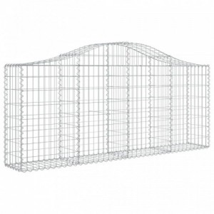 20 db íves horganyzott vas gabion kosár 200x30x80|100 cm