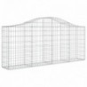 30 db íves horganyzott vas gabion kosár 200x30x80|100 cm