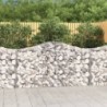 8 db íves horganyzott vas gabion kosár 200x30x100|120 cm