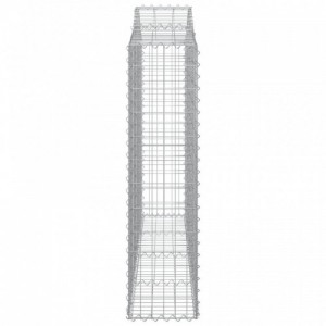 2 db íves horganyzott vas gabion kosár 200x30x120|140 cm