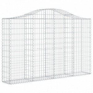 3 db íves horganyzott vas gabion kosár 200x30x120|140 cm