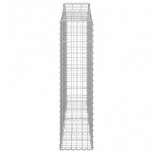 7 db íves horganyzott vas gabion kosár 200x30x120|140 cm