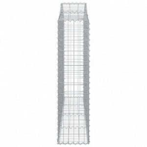 8 db íves horganyzott vas gabion kosár 200x30x120|140 cm