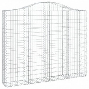 5 db íves horganyzott vas gabion kosár 200x30x160|180 cm