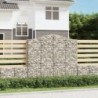 4 db íves horganyzott vas gabion kosár 200x30x180|200 cm