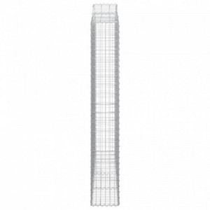 2 db íves horganyzott vas gabion kosár 200 x 30 x 200|220 cm