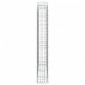 5 db íves horganyzott vas gabion kosár 200x30x200|220 cm