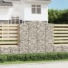 5 db íves horganyzott vas gabion kosár 200x30x200|220 cm