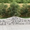 3 db íves horganyzott vas gabion kosár 200x50x40|60 cm