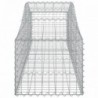 3 db íves horganyzott vas gabion kosár 200x50x40|60 cm