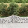 5 db íves horganyzott vas gabion kosár 200x50x40|60 cm