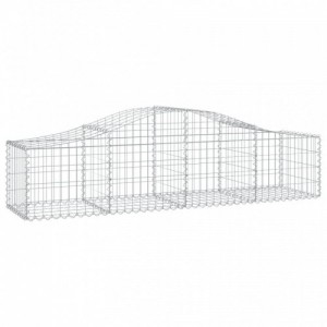 10 db íves horganyzott vas gabion kosár 200x50x40|60 cm