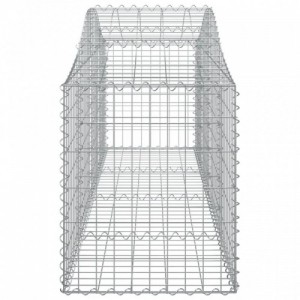 18 db íves horganyzott vas gabion kosár 200x50x60|80 cm