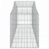 40 db íves horganyzott vas gabion kosár 200x50x60|80 cm