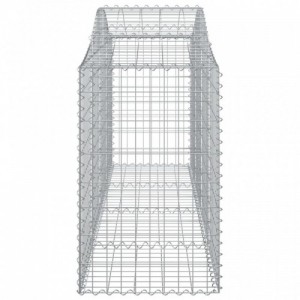 3 db íves horganyzott vas gabion kosár 200x50x80|100 cm