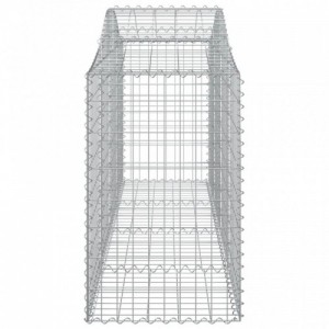 10 db íves horganyzott vas gabion kosár 200x50x80|100 cm