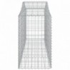 10 db íves horganyzott vas gabion kosár 200x50x80|100 cm